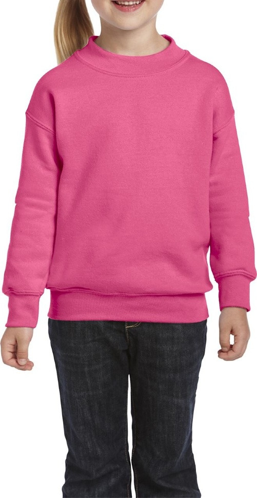 Світшот дитячий Gildan Crewneck (Розовый 9-11 лет)