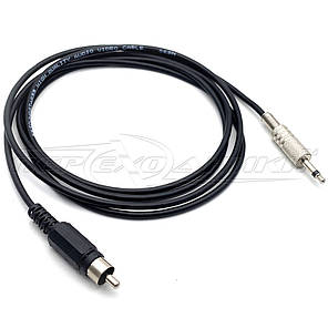Кабель у екрані 1 RCA (тюльпан) на 3.5 мм 2-pin, фото 1