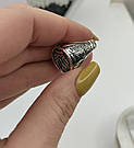 Перстень чоловічий срібний з гербом України "Воля" Каблучка - печатка для чоловіка зі срібла, фото 5