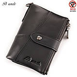 Чоловічий гаманець із натуральної шкіри. Шкіряний гаманець чоловічий портмоне зі шкіри, фото 3