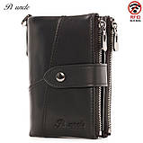 Чоловічий гаманець із натуральної шкіри. Шкіряний гаманець чоловічий портмоне зі шкіри, фото 2