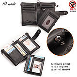 Чоловічий гаманець із натуральної шкіри. Шкіряний гаманець чоловічий портмоне зі шкіри, фото 9