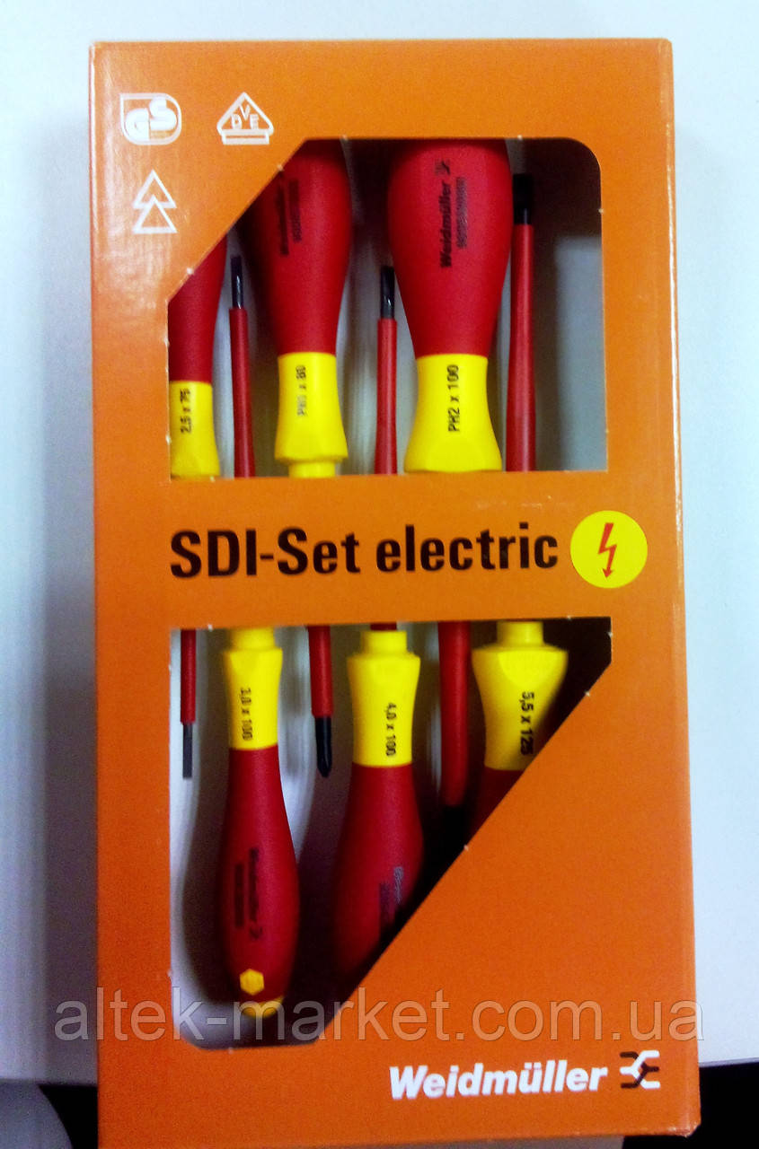 Викрутка SDI Set S2.5-5.5/PH1/2 Набір 6 шт. Weidmuller