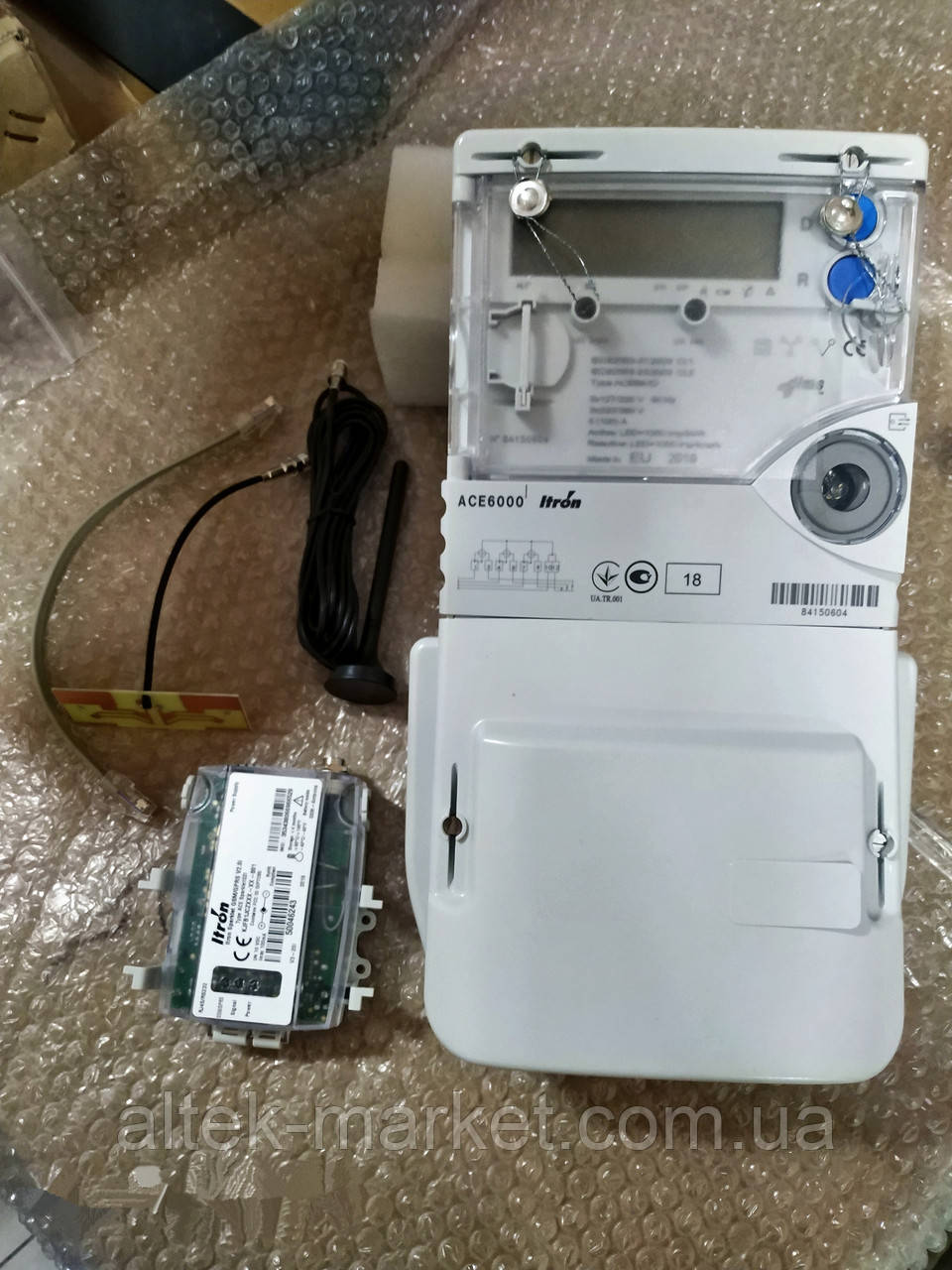 Електролічильник АСЕ-6000 (Type ACE661D) 3x220/380V, 5-100А, A±,R±, багатотарифний, зелений тариф +GSM modem