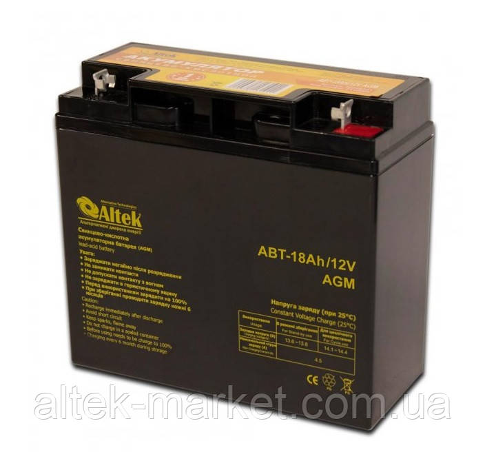 Аккумулятор ABT-18Аh/12V AGM