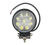 LED фара на 9 диодов! Светодиодная фара на легковую, грузовик, трактор 27W.12-80V.