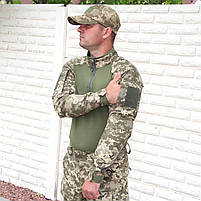 Бойова сорочка убакс зсу літня тактична РІП СТОП мультикам з налокітниками для військових, розмір 46-62, фото 4