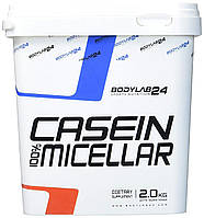 Казеїн BODYLAB24 100% Micellar Casein - 2000g (Міцелярний казеїн; нічний протеїн)