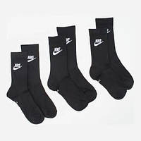 Набор носков Nike Everyday Essential Черный 3 пары (38-42) M (DX5025-010)