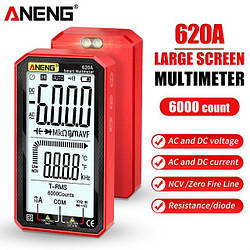 Цифровий мультиметр ANENG 620A Red з автоматичним діапазоном