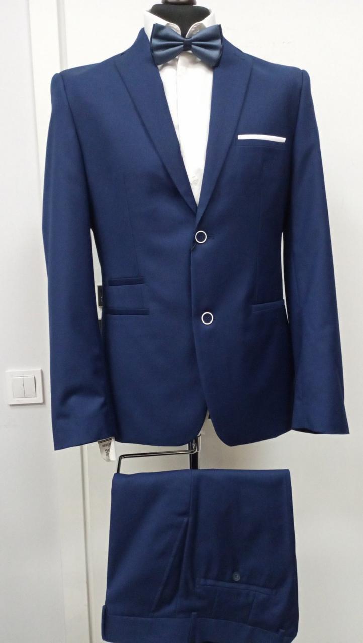Мужской костюм West-Fashion модель А-188 темно-синий - фото 1 - id-p264554538