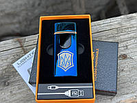 Электронная сенсорная USB зажигалка с Герб Украины в подарочной упаковке (334213)