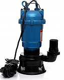 Фекально-дережний насос із подрібнювачем UA Фортеця WQD-12 потужність 2 кВт + шланг Польща 50 м, фото 4