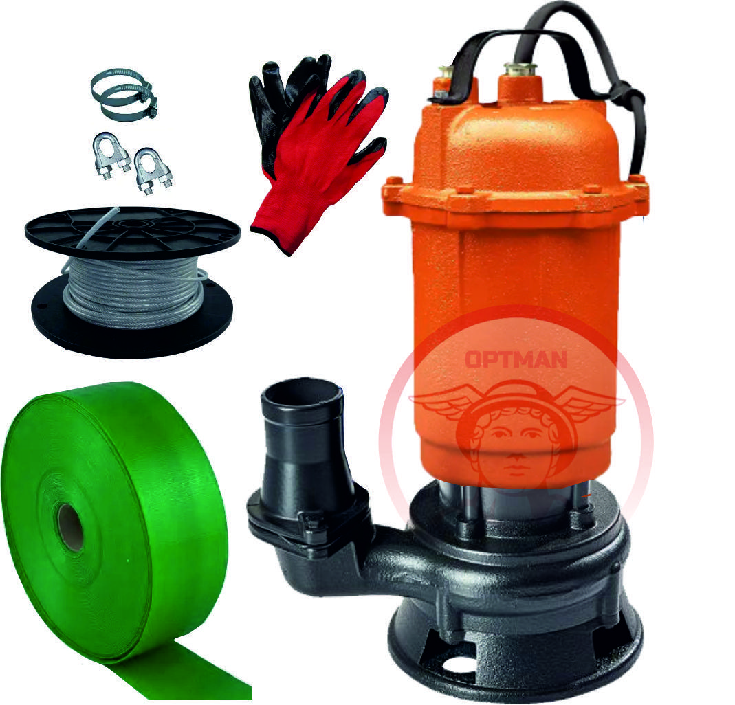 Фекально-дренажний насос Delta ADR 1.1 без поплавця + шланг 10 м + трос, фото 1