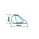 Скрепка велика 20*30мм блакитний 10шт SKR020, фото 3