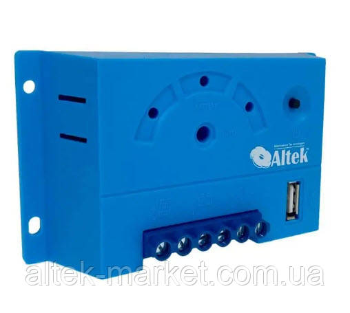 Контролер заряду ALTEK P-10А/24V-USB/LCD