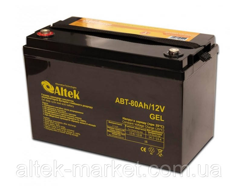 Акумулятор Altek ABT-80ah 12V GEL