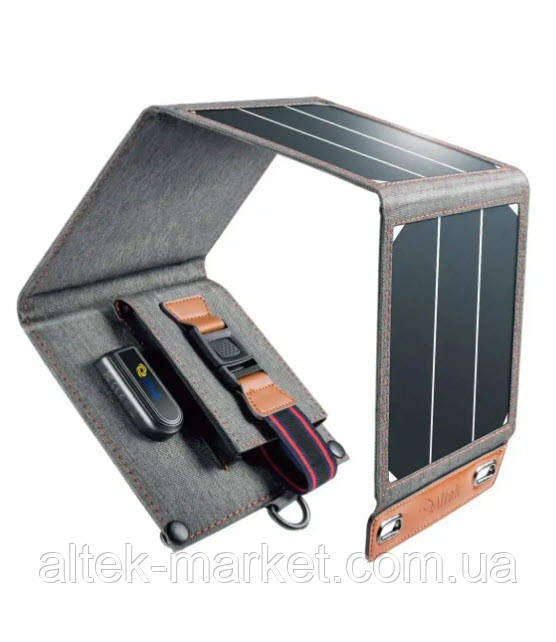 Портативний сонячний зарядний пристрій Altek ALT-14 (14W)