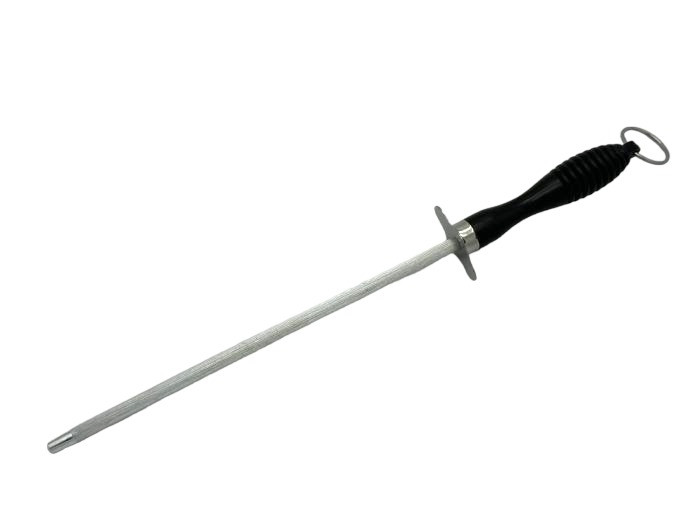 Мусат точилка професійний металевий для заточування ножів Ножеточка ручна для ножа L 28 cm робоча 19 cm