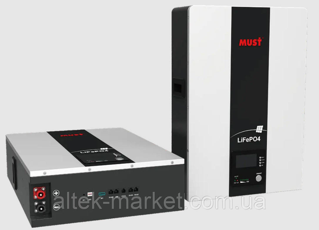Акумулятор MUST LiFePO4 24V 100Ah літій-залізофосфат