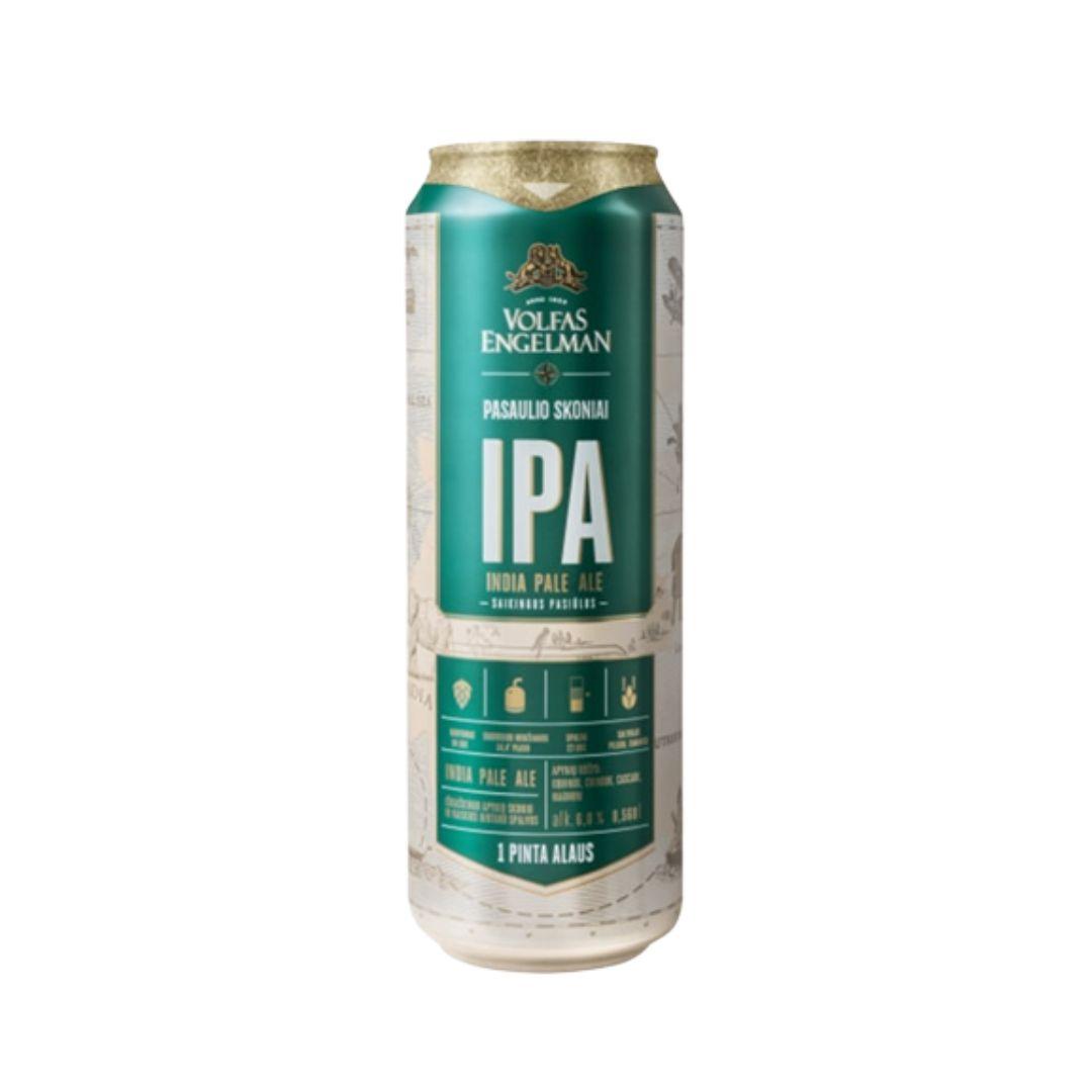 Банка пива Volfas Engelman IPA светлое нефильтрованное 6% 0.568 л - фото 1 - id-p1646352539