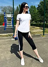 Спортивний жіночий костюм турецька бавовна "Dion" сірий, фото 4