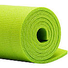 Килимок для йоги та фітнесу 173х61х0,5 см, Салатовий / EVA килимок для спорту / Мат для йоги / Йогомат, фото 5