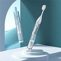 Зубная щетка дорожная с гидроприводом для зубной пасты Белый