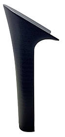 Жіночий підбор пластиковий 1280 Чорний р.1-3  Висота без набійки 12,1-12,4-12,9 см