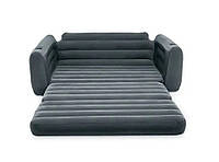 Надувной диван трансформер велюровый Intex 66552