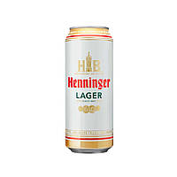 Пиво Henninger Lager светлое фильтрованное в железной банке 4.8% 0.5 л