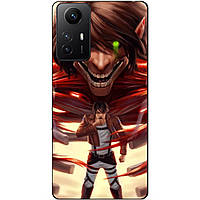 Силіконовий бампер чохол для Xiaomi Redmi Note 12S з малюнком Attack on Titan