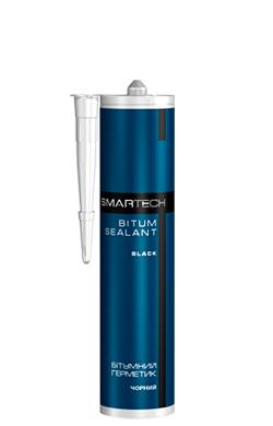 Герметик бітумний чорний 280мл ТМ Smartech, фото 1