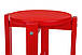 Табурет кухонний червоний Comodo з масиву дерева та круглим сидінням для кухні, вітальні. caда ISTE, фото 5