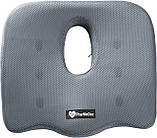 Ортопедична подушка PharMeDoc Coccyx Seat Cushion для сидіння, сіра., фото 3
