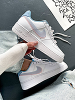 Кроссовки Nike Air Force 1 LV8 Peach low white / Найк Аир Форс белые