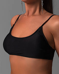 Купальник жіночий топ бифлекс Чорний 2XL