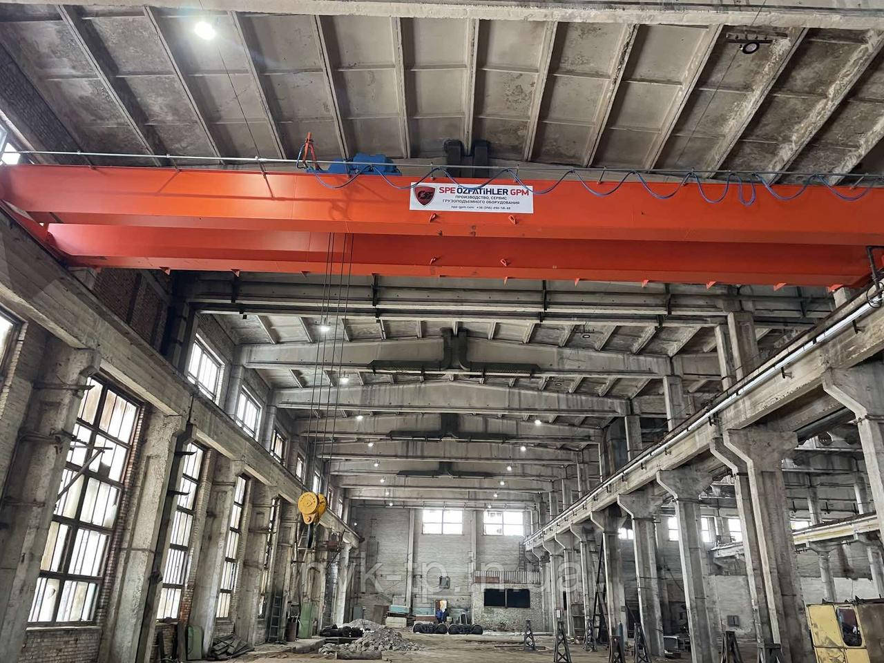 Кран мостовий г/п 10,0 т., L - 22,5 м двобалочний опорний, фото 1