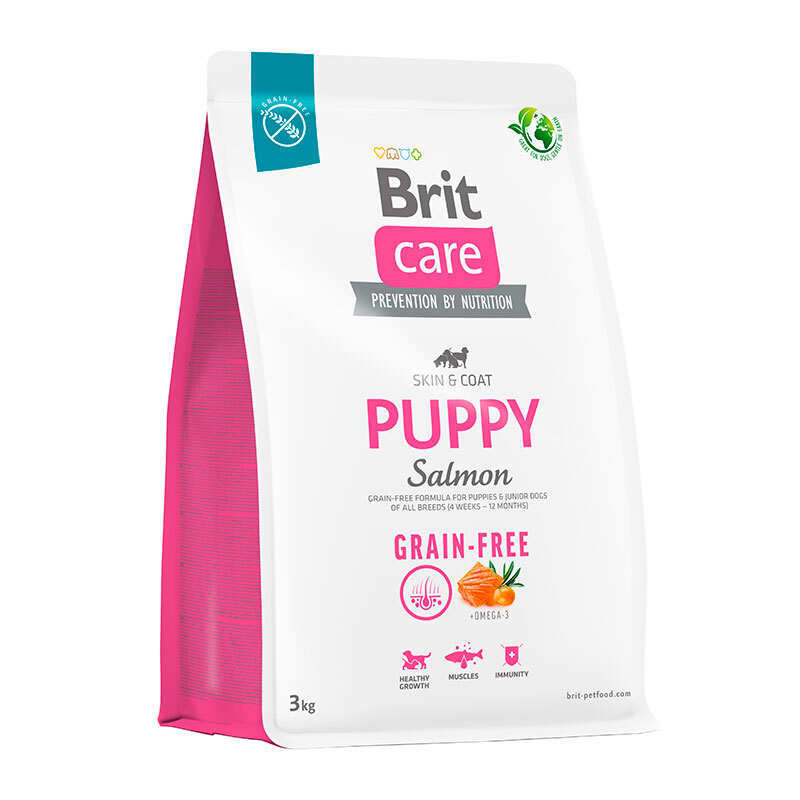 Сухий корм для цуценят Brit Care (Бріт Кеа) Dog Grain-free Puppy з лососем 3 кг