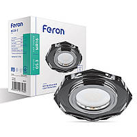 Вбудований світильник Feron 8020-2 срібло сірий