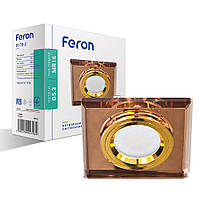 Вбудований світильник Feron 8170-2 золото коричневий