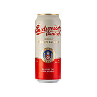 Чешское пиво светлое фильтрованное Budweiser Original Czech Lager 5%, 0.5 л