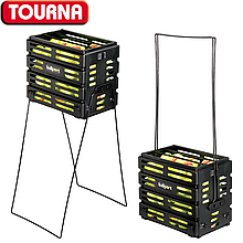 Кошик для тенісних м'ячів Unique Ballport Black на 80 шт чорний