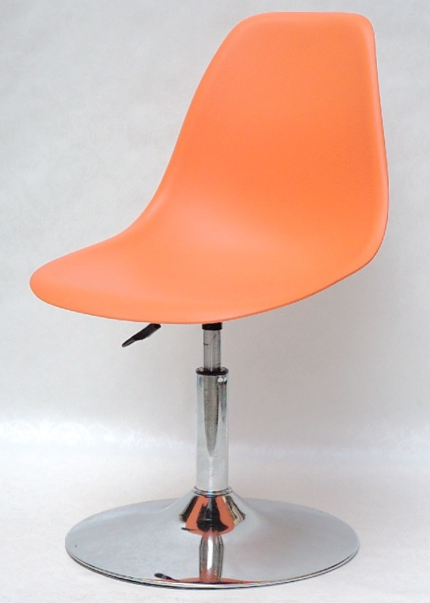 Поворотний стілець для кухні Nik CH-BASE жовтогарячий 70, Charles and Ray Eames, фото 1