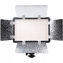 Накамерний освітлювачGodox LED 308 C II 3200 K-5600 К з адаптером живлення від мережі, фото 2