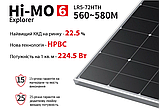 Монокристалічний сонячний фотомодуль LONGI SOLAR 580 W LR5-72HPH MONO PERC, фото 5