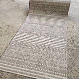 Безворсова доріжка на гумовій основі 28 бежевого кольору, фото 3