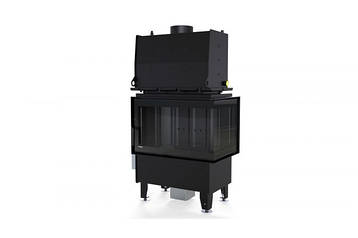 КАМІННА ТОПКА З ВОДЯНИМ КОНТУРОМ DEFRO HOME RIVA SM BP SHORT (ЧОРНИЙ ШАМОТ)