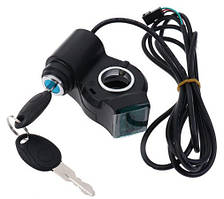 Замок запалювання для електровелосипеда з вольтметром 12-72 В