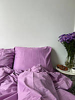 Комплект постельного белья Бязь голд люкс Сиреневый Полуторный размер 150х220